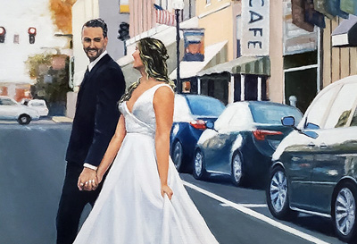 Culpepper Wedding oil painting by Tim Long