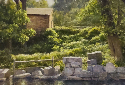 Occoquan Mill House painting by Tim Long
