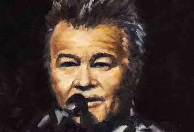 John Prine oil painting